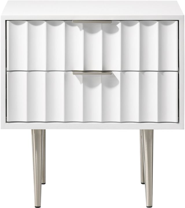 Meridian Furniture Modernist White Nightstand-2