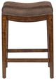 Liberty Furniture Aspen Skies Russet Brown/Saddle Upholster Console Stool-2