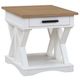 Parker House® Americana Modern Weathered Natural End Table with Cotton Top-0