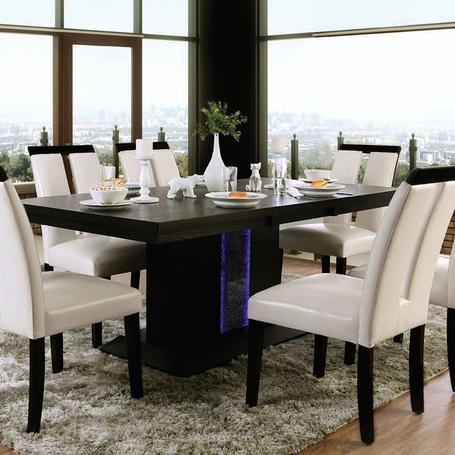 Furniture of America® Evangeline Black Dining Table-1