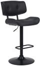 Armen Living Brooklyn Black Adjustable Swivel Bar Stool-0
