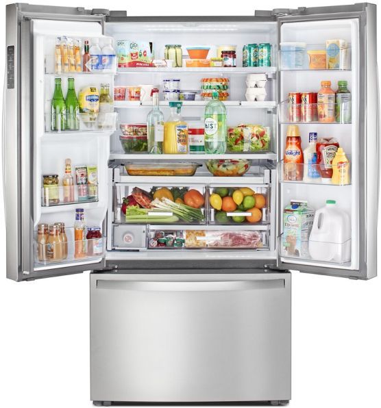 Whirlpool® 36 in. 23.8 Cu. Ft. Fingerprint Resistant Stainless Steel French Door Refrigerator -1
