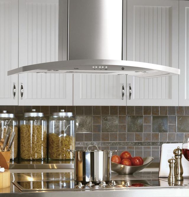 GE Profile™ 36" Stainless Steel Island Range Hood-2
