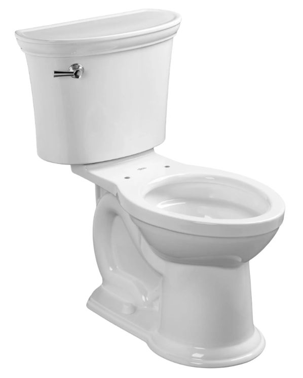 American Standard Heritage VorMax® White Two-Piece Chair Height Elongated Toilet Less Seat 1.28 gpf/4.8 Lpf-0