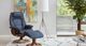 Fjords® Customizable Admiral R Classic Comfort Small Manual Reclining Chair with Footstool-2
