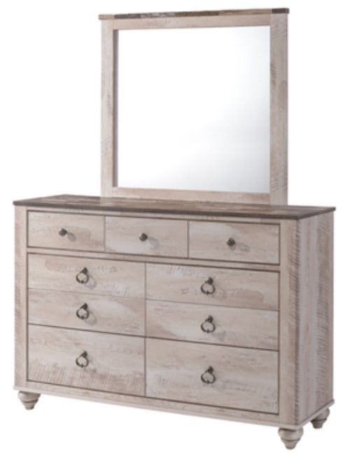 American Wholesale Furniture Jessup Brown/Gray Mirror-1