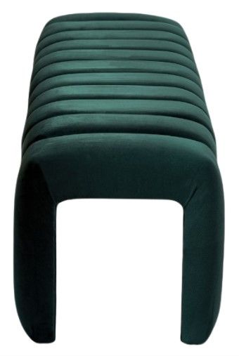 Meridian Furniture Andaz Green Velvet Bench-2