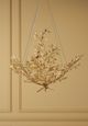 Currey & Company Aviva Stanoff Huckleberry Gold Leaf Chandelier-1