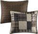 Olliix by Madison Park Timber 3 Piece Black and Brown King/California King Reversible Printed Coverlet Set-1