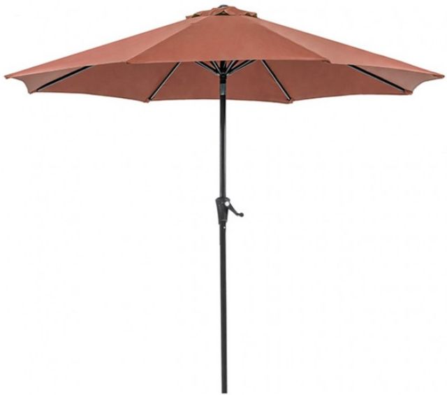 Furniture of America® Tano Burgundy Fabric/Steel Outdoor Umbrella-1