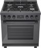 Bosch® 800 Series 30" Black Stainless Steel Freestanding Dual Fuel Range-2