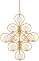 Currey & Company Storrs Gold/White Chandelier-2