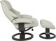 Fjords® Classic Comfort Alfa 510 "R-base" Shadow Grey Small Recliner with Footstool-2