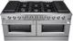 FORNO® Galiano 60" Stainless Steel Pro Style Dual Fuel Range-1