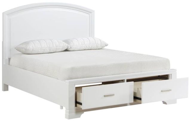 Homelegance® Hudson White Queen Storage Panel Bed-3
