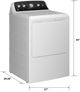 GE® 7.2 Cu. Ft. White Electric Dryer with Extended Tumble-2