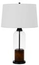 Cal® Lighting & Accessories Bron Brown/White Table Lamp-0