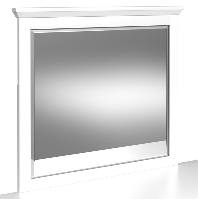 Elements International Hampton Kids White Dresser and Mirror-2
