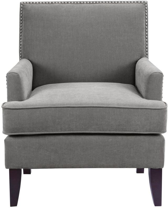 Olliix by Madison Park Grey Colton Track Arm Club Chair-0