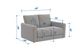 iAmerica Aviator Chalk Loveseat-4