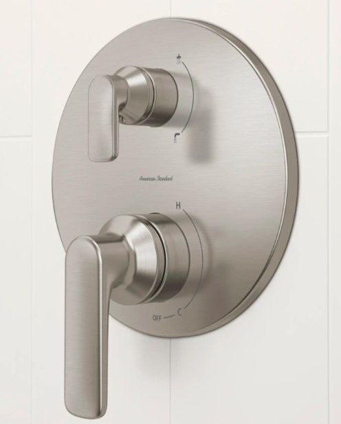 American Standard Aspirations Brushed Nickel 2-Handle 2 or 3 Way Shower Diverter Trim with Cartridge-2
