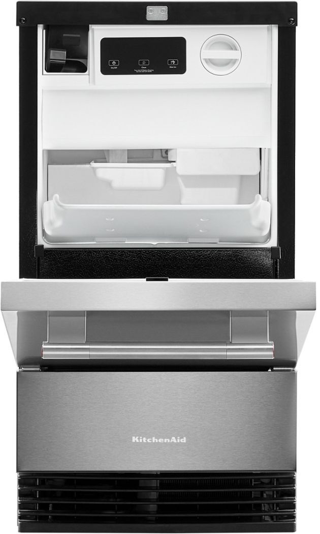 KitchenAid® 18” PrintShield™ Stainless Steel Ice Maker-1