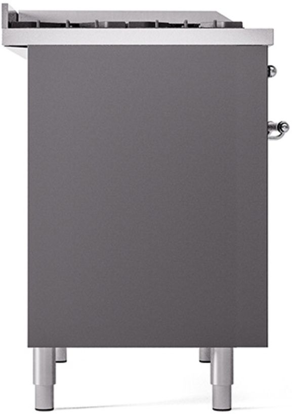 Ilve® Nostalgie II Series 40" Graphite Matte Pro Style Dual Fuel Range-3