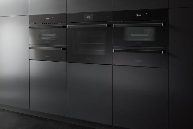 Viking® RVL 30" Black Glass Combi Electric Speed Oven-1
