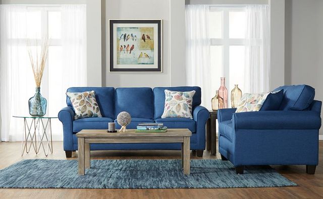 Hughes Furniture® 3700 Jitterbug Denim Loveseat-1