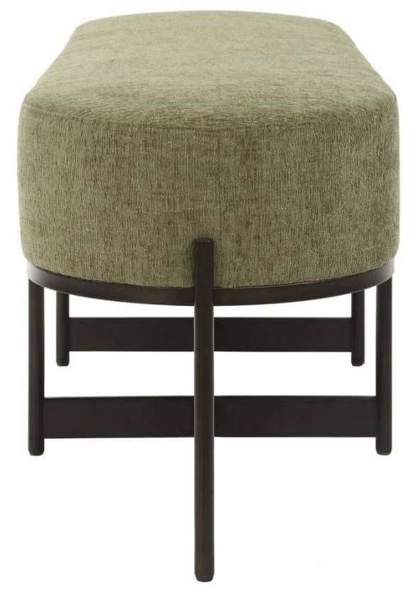 Uttermost® Merino Bronze/Moss Bench-3