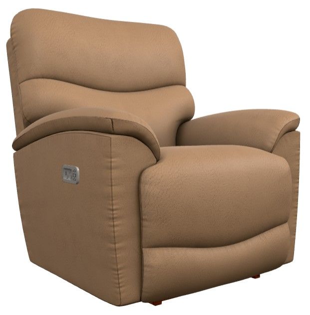 La-Z-Boy® Trouper Fawn Power Rocking Recliner with Headrest-0