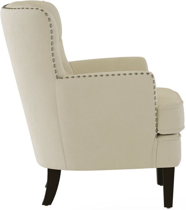 Emerald Home Noelle Cream Velvet Accent Chair-4
