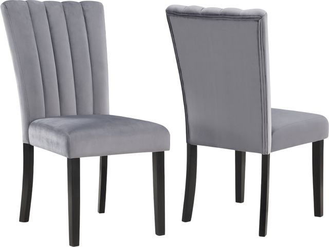 Crown Mark Pascal Gray Dining Side Chair-3