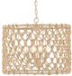 Currey & Company Chesapeake Beige Drum Chandelier-0