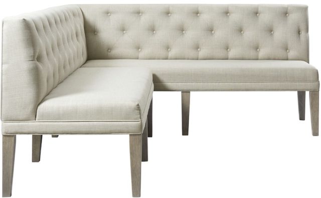 Elements International Collins 6-Piece Gray/Weathered Gray/White Dining Set-1