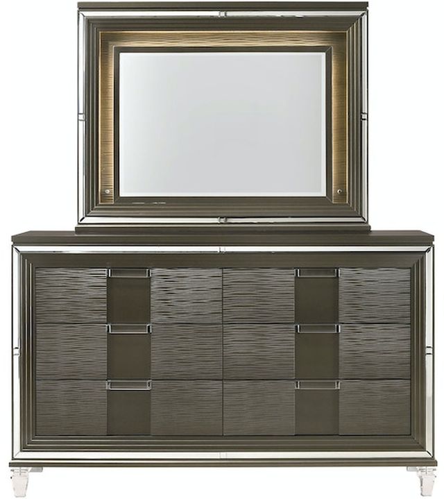 Elements International Twenty Nine Copper Dresser and Mirror-1