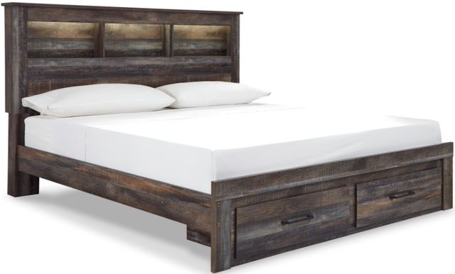 Signature Design by Ashley® Drystan 5-Piece Multi King Bookcase Storage Bed Set-1
