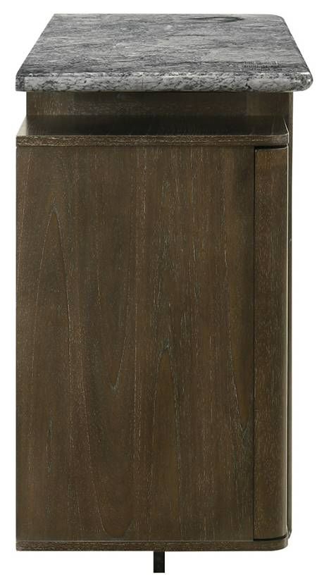 ACME Furniture Dillon Natural Marble/Walnut Server-4