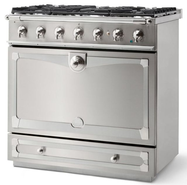 La Cornue CornuFe´ 90 36" Stainless Steel Pro Style Dual Fuel Range-1