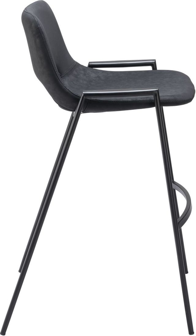 Zuo® Modern Desi Black Barstool Chair-1