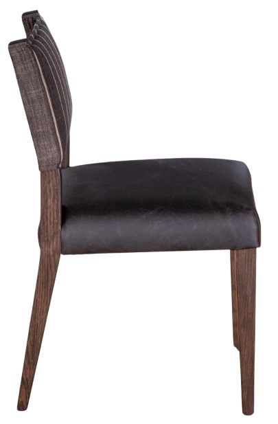 Home Trends & Design Grosvenor Maya Black Striped/Vintage Java Dining Chair-2