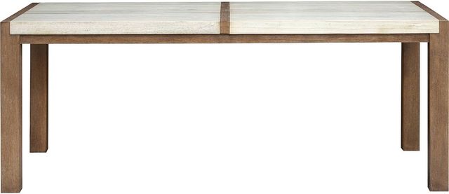 Magnussen Home® Plum Creek Sierra Brown Rectangular Dining Table with Marble Top-1
