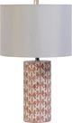 TOV Furniture Lassy Pink Ribbon Capiz Shell Table Lamp-0