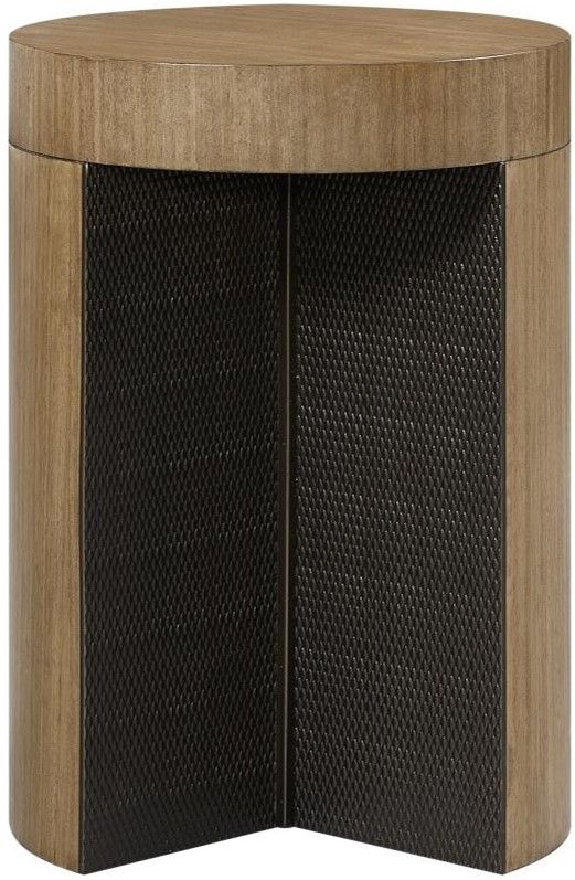 Bernards Calia Brown Spot Table with Black Base-2