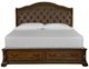 Magnussen Home® Durango Willadeene Brown Upholstered King Upholstered Sleigh Storage Bed-1