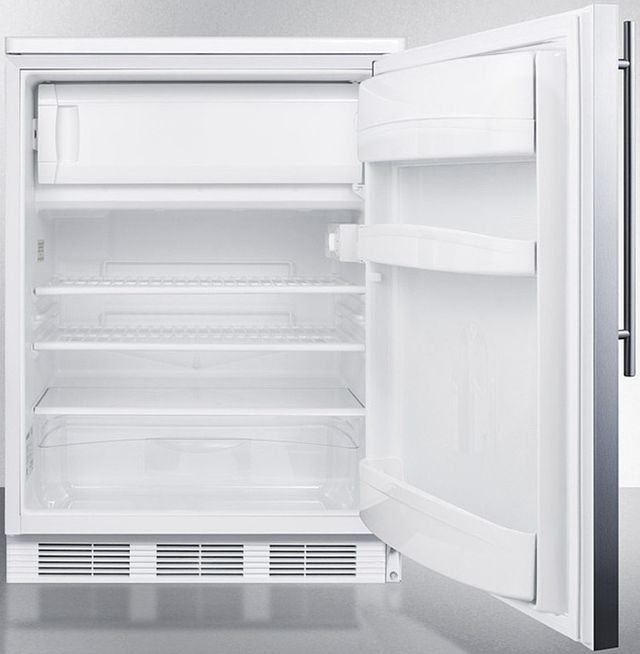 Accucold® by Summit® 5.1 Cu. Ft. Stainless Steel Under the Counter Refrigerator-2