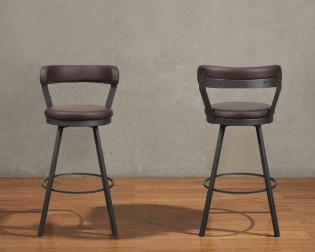 Homelegance® Appert Brown/Dark Gray Swivel Pub Height Chair-1