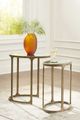 Signature Design by Ashley® Irmaleigh 2-Piece Antique Gold Accent Table Set-5
