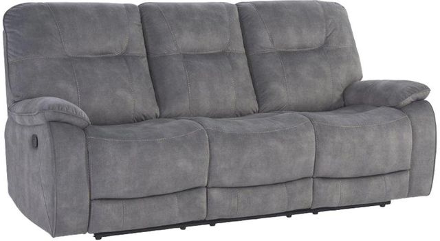 Parker House® Copper Shadow Gray Manual Triple Reclining Sofa-0