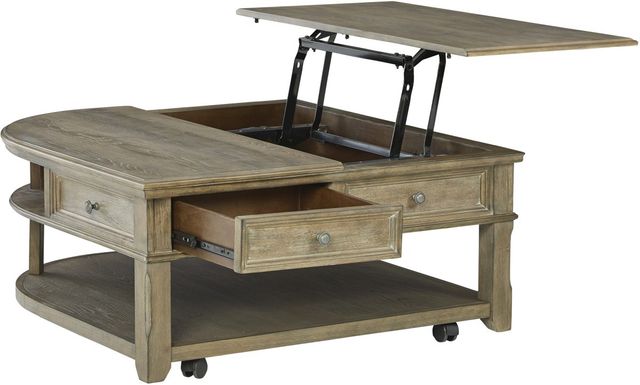 Signature Design by Ashley® Janismore Grayish Brown Coffee Table-2